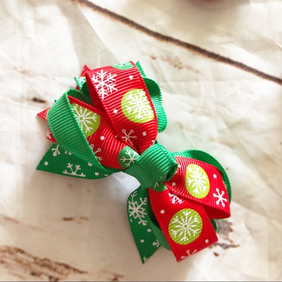 Girls Christmas Bows - Picture 3 of 4